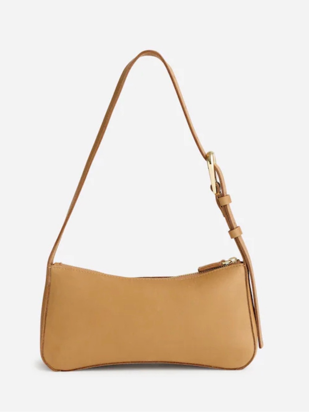 Madewell The Sculptural-Buckle Shoulder Bag in Amber brown